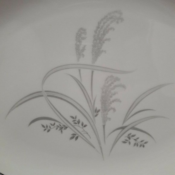 Wentworth China Silver Wheat 14” Oval Platter VTG - Picture 3 of 6